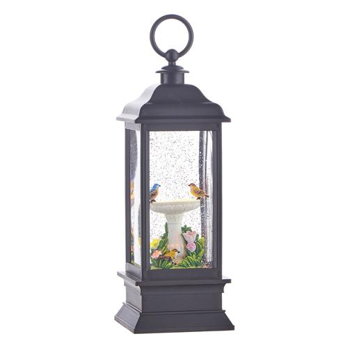 11" Birdbath Lighted Water Lantern - Royalties