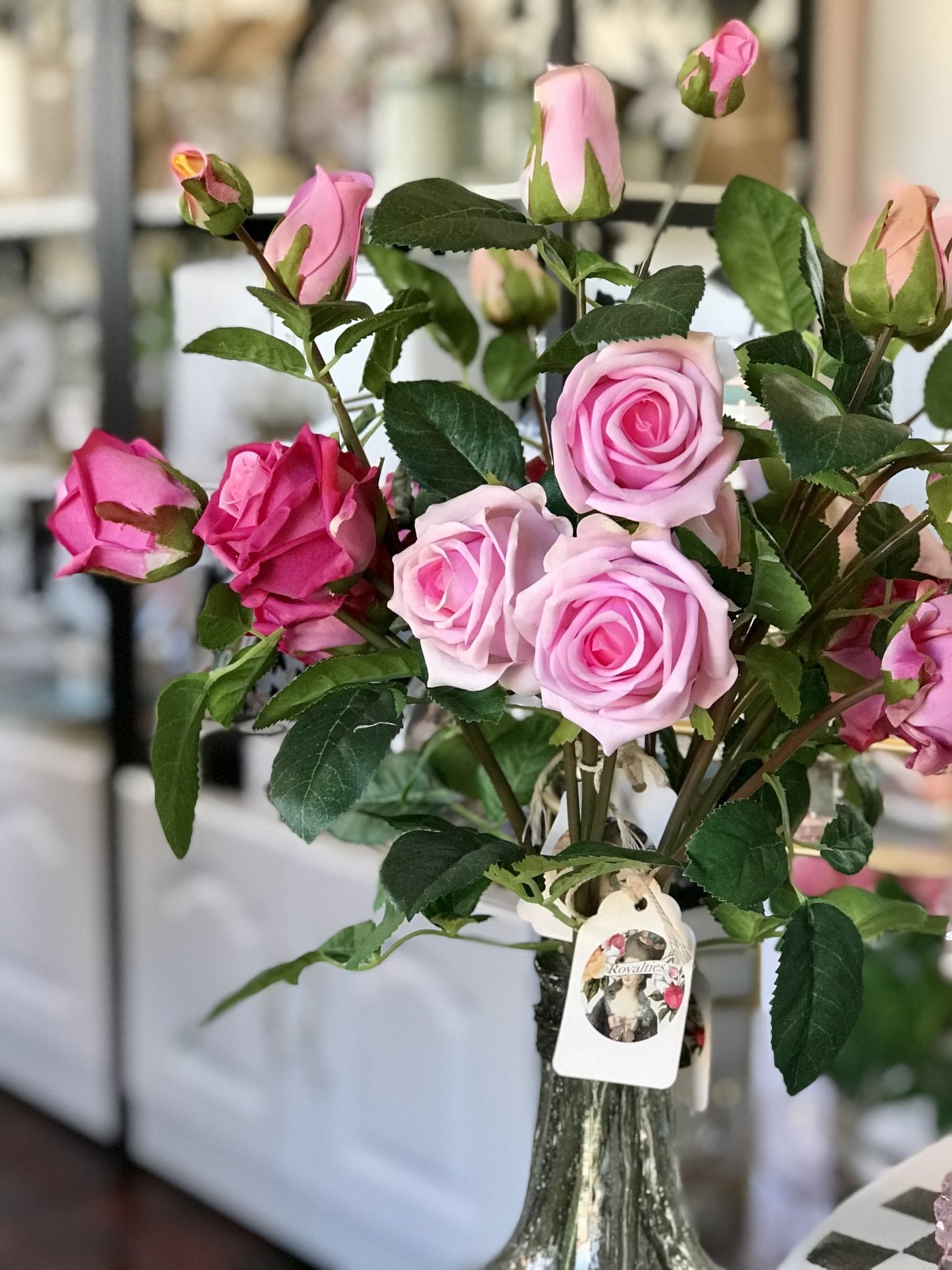 24" Real Touch Rose Spray - Royalties