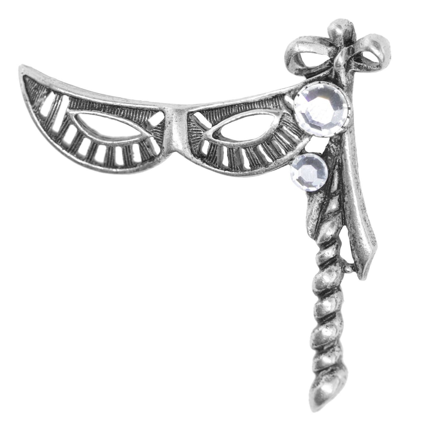 Crystal Mask Pin - Royalties