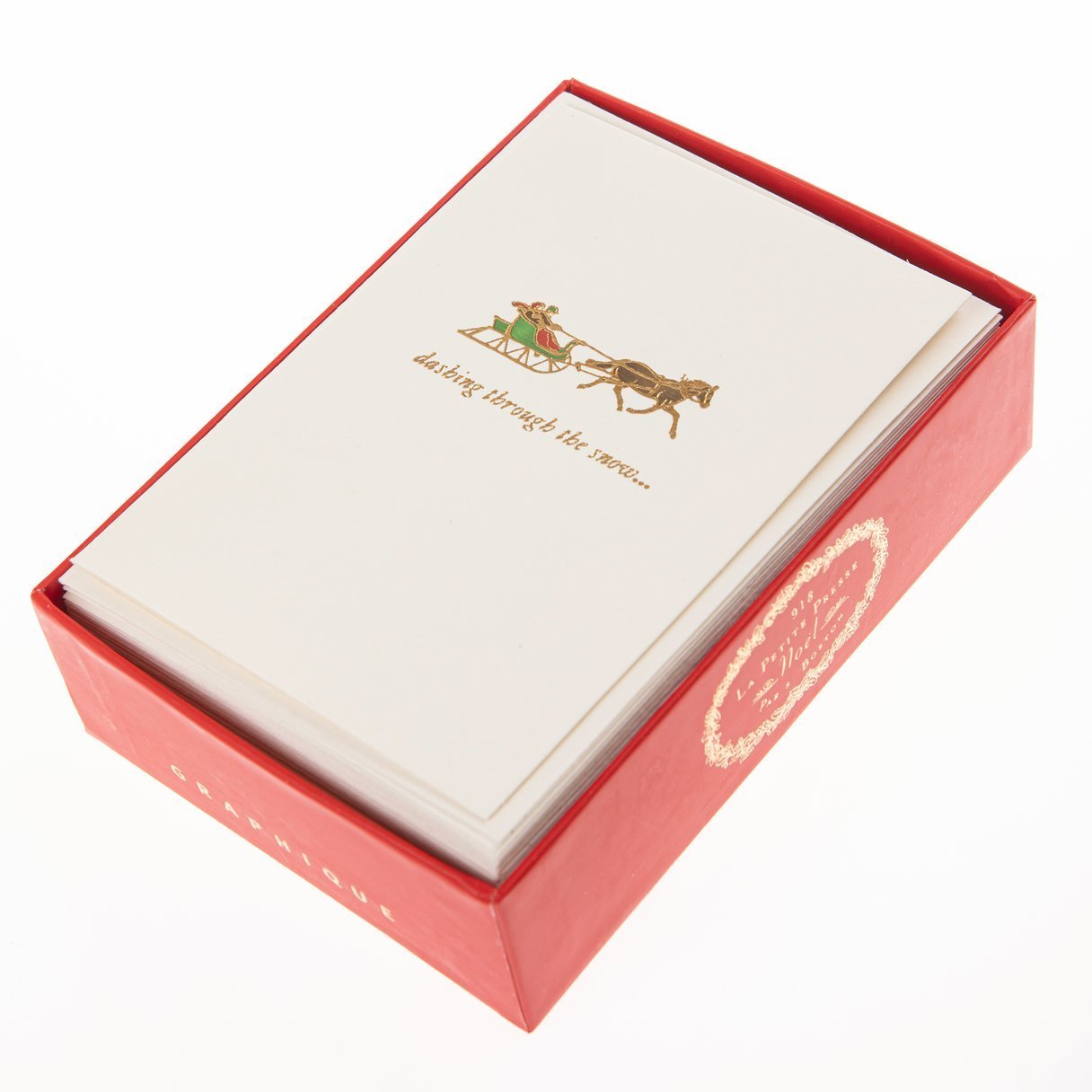 Dashing Through The Snow Petite Boxed Cards - Royalties