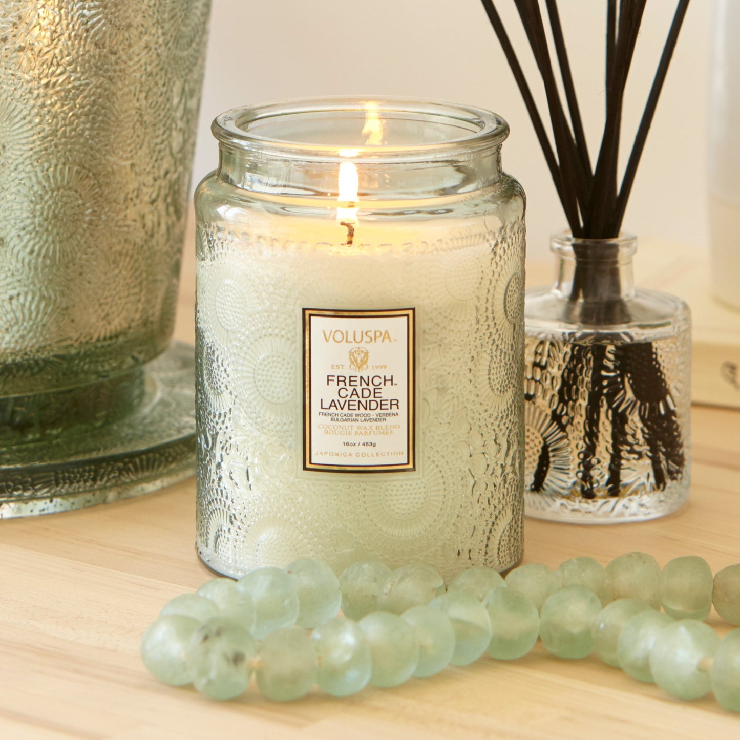 French Cade Lavender Large Glass Jar - Royalties