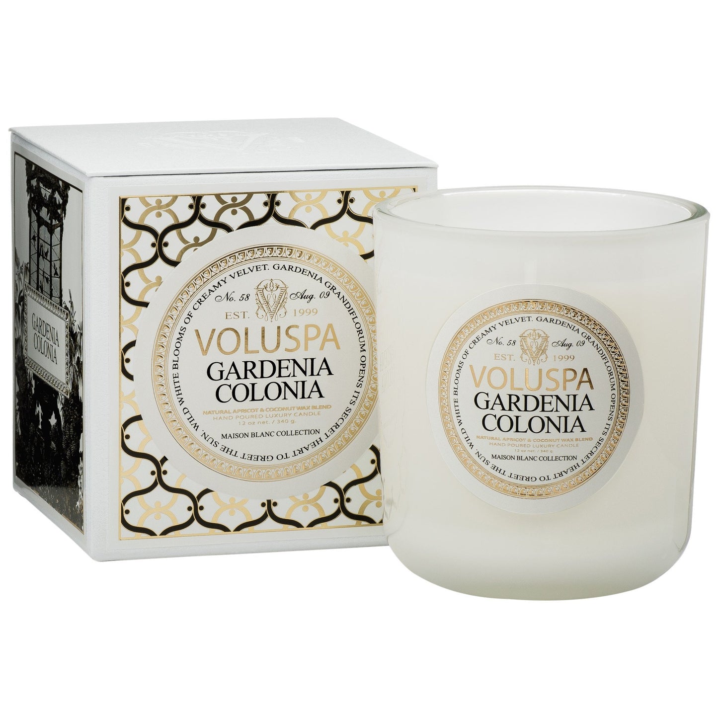 Gardenia Colonia Classic Maison Candle - Royalties