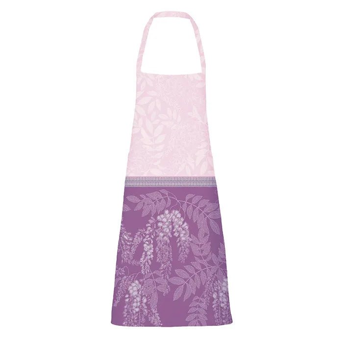 Glycines Parme Jacquard Apron, Stain-Resistant Cotton - Royalties
