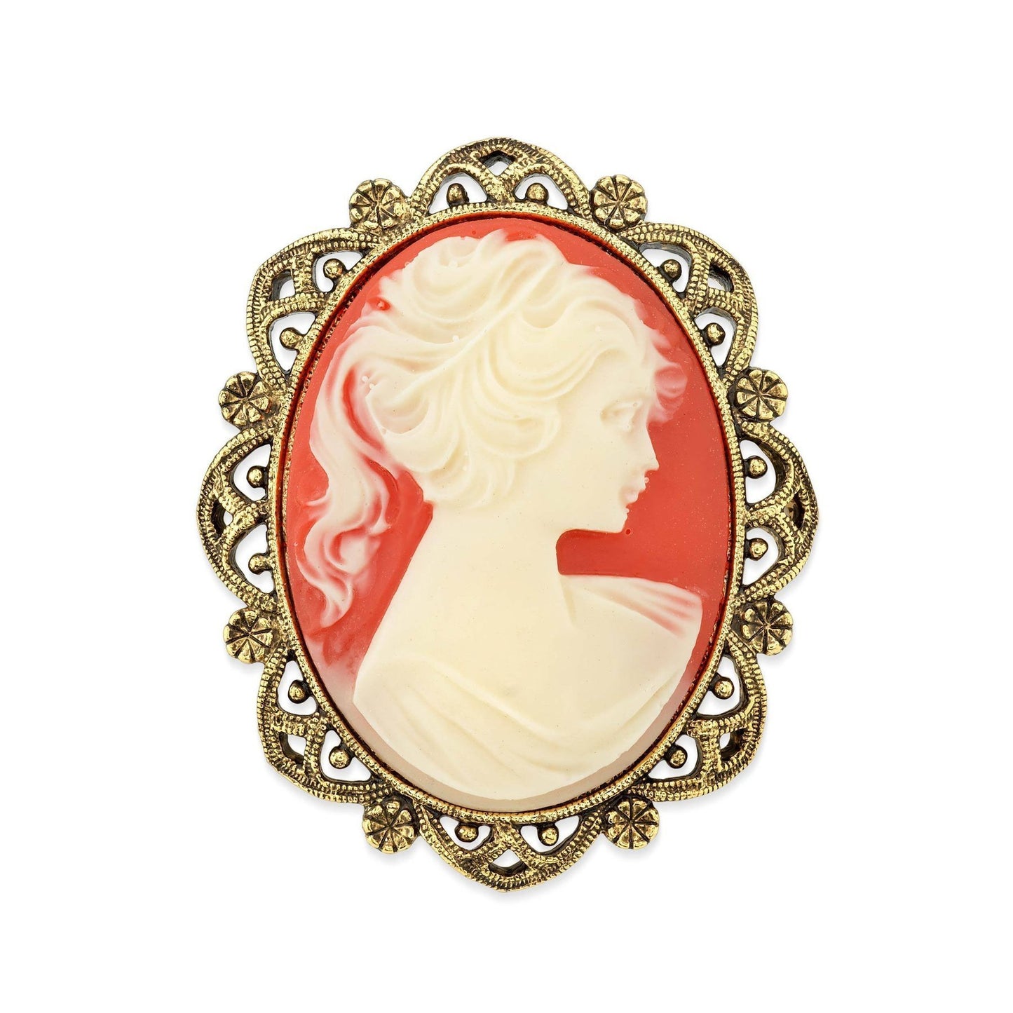 Oval Cameo Pin - Royalties