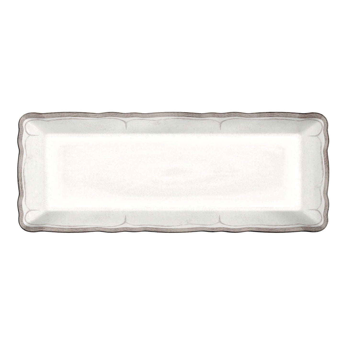 Rustica Antique White Baguette Tray - Royalties