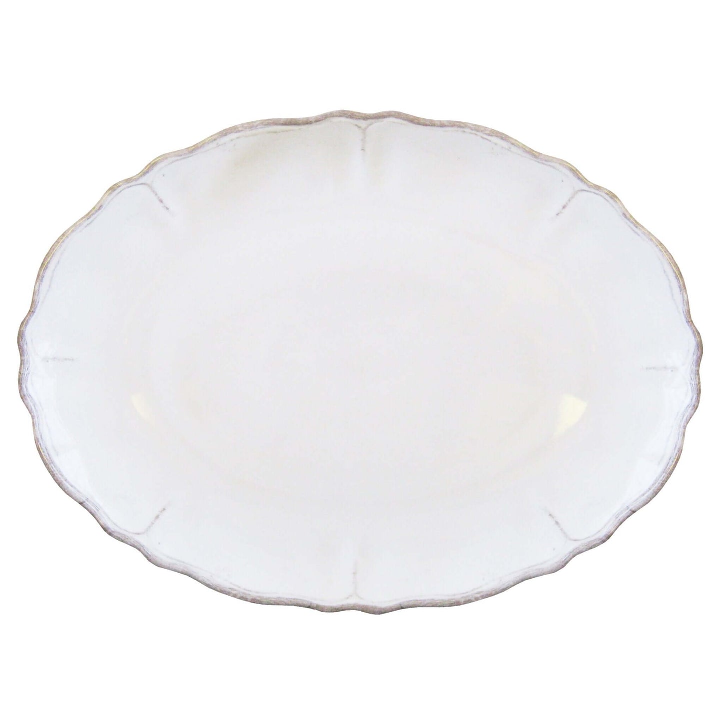 Rustica Antique White Oval Platter - Royalties