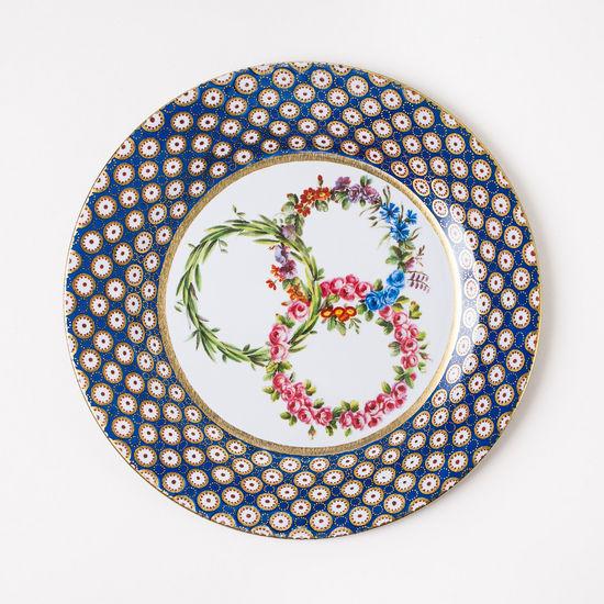Three Garlands Tin Plate - Royalties