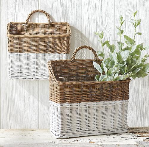 Wicker Wall Basket Set of 2 - Royalties