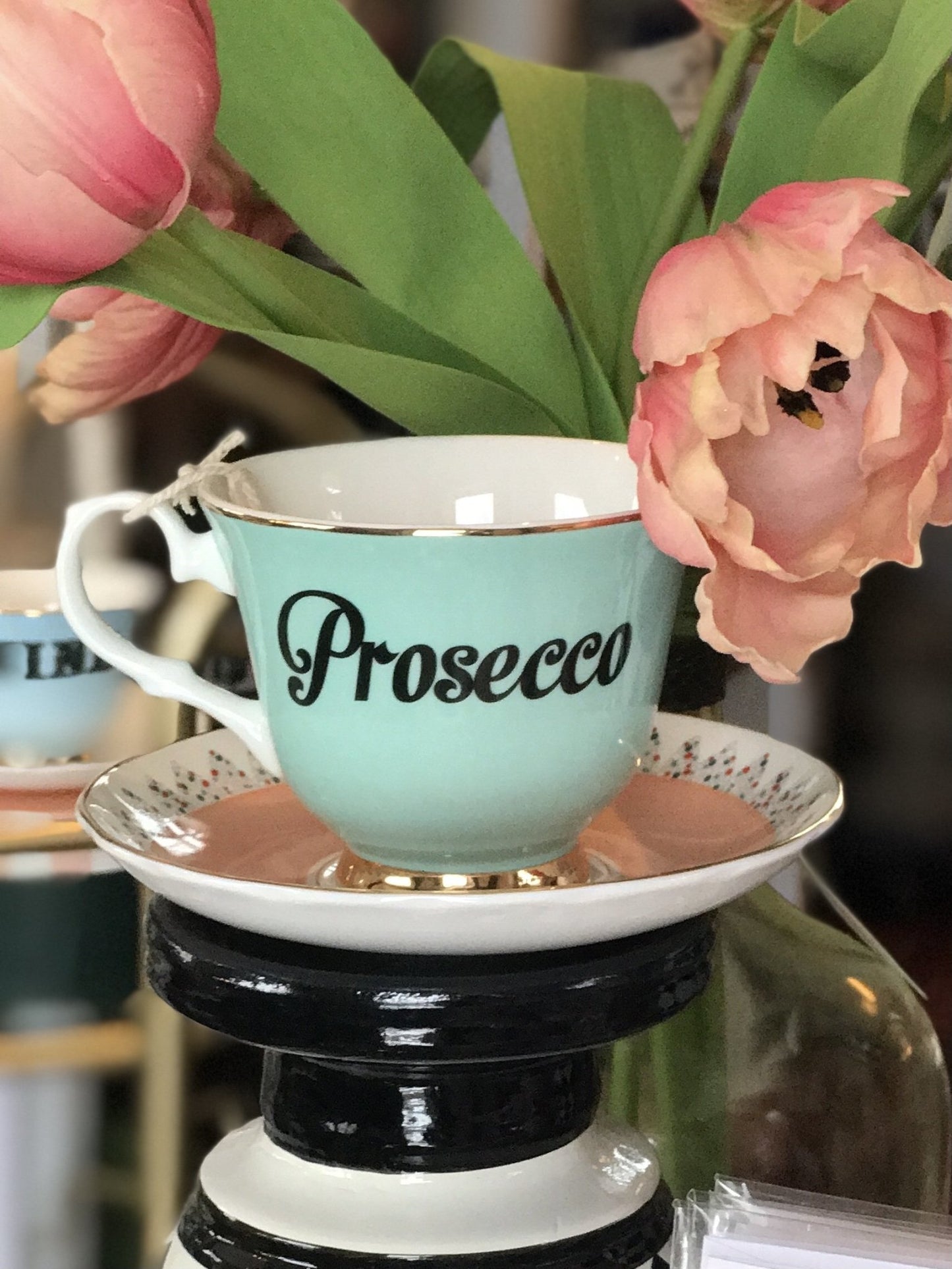Yvonne Ellen Prosecco Teacup and Saucer - Royalties