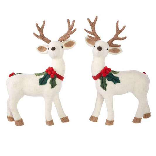16" Deer With Holly - Royalties