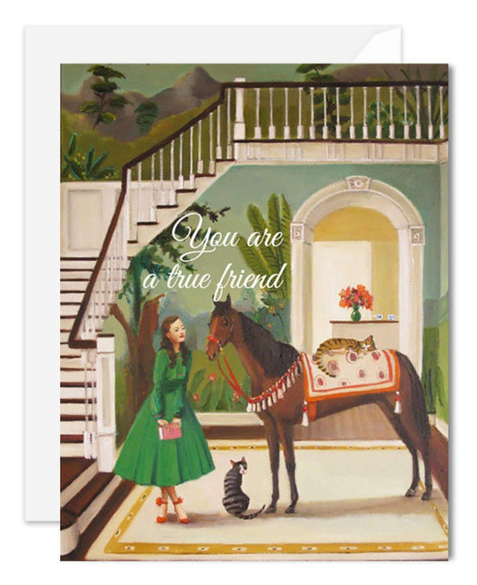 A House Horse Called Rousseau Card - Royalties