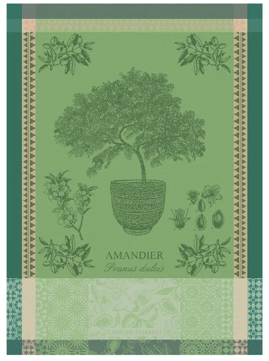 Amandier En Pot Vert Kitchen Towel - Royalties