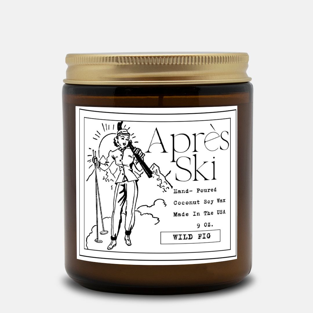 Apres Ski Wild Fig Candle Amber Jar 9oz - Royalties