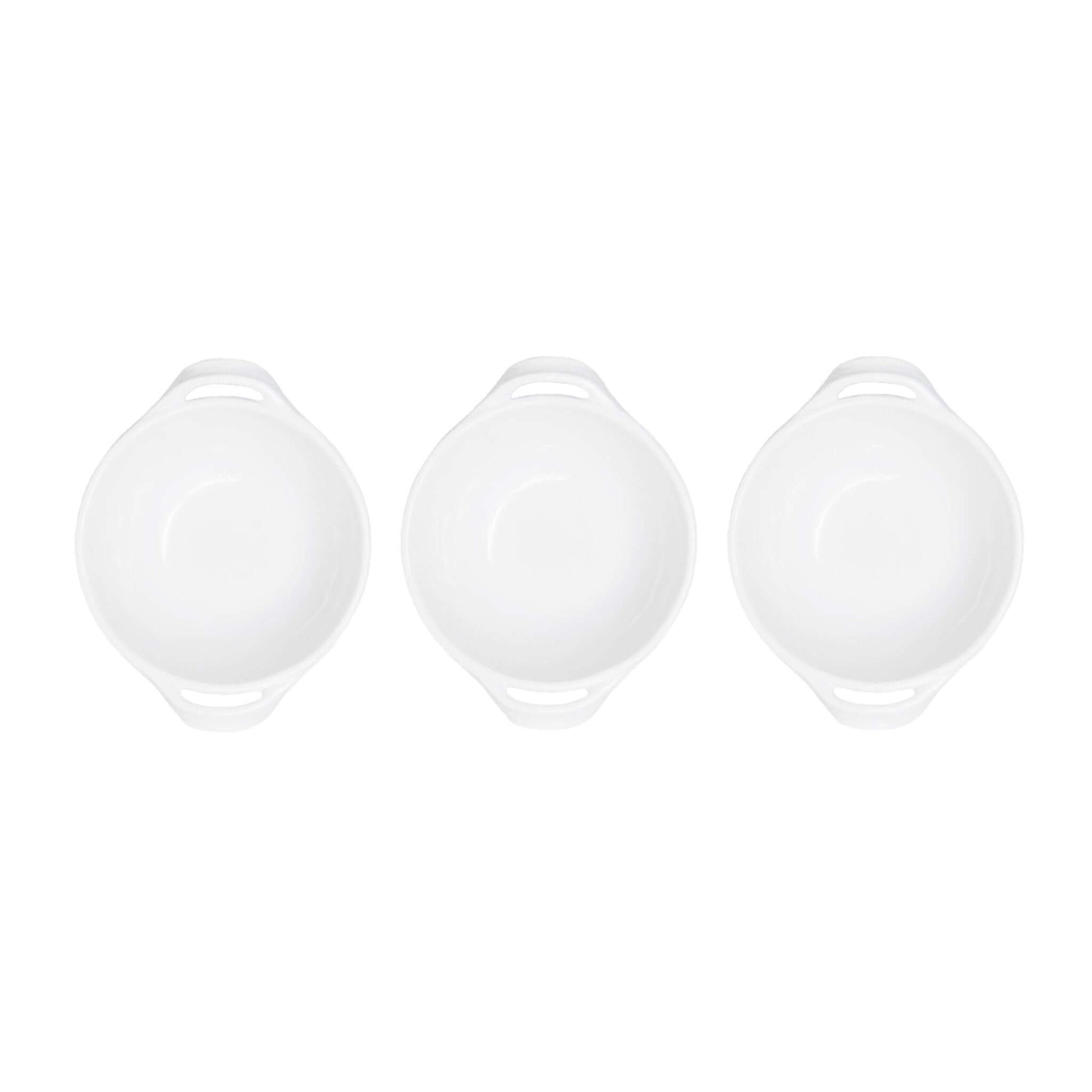 Bianco Mini Handled Bowls Set of 3 - Royalties