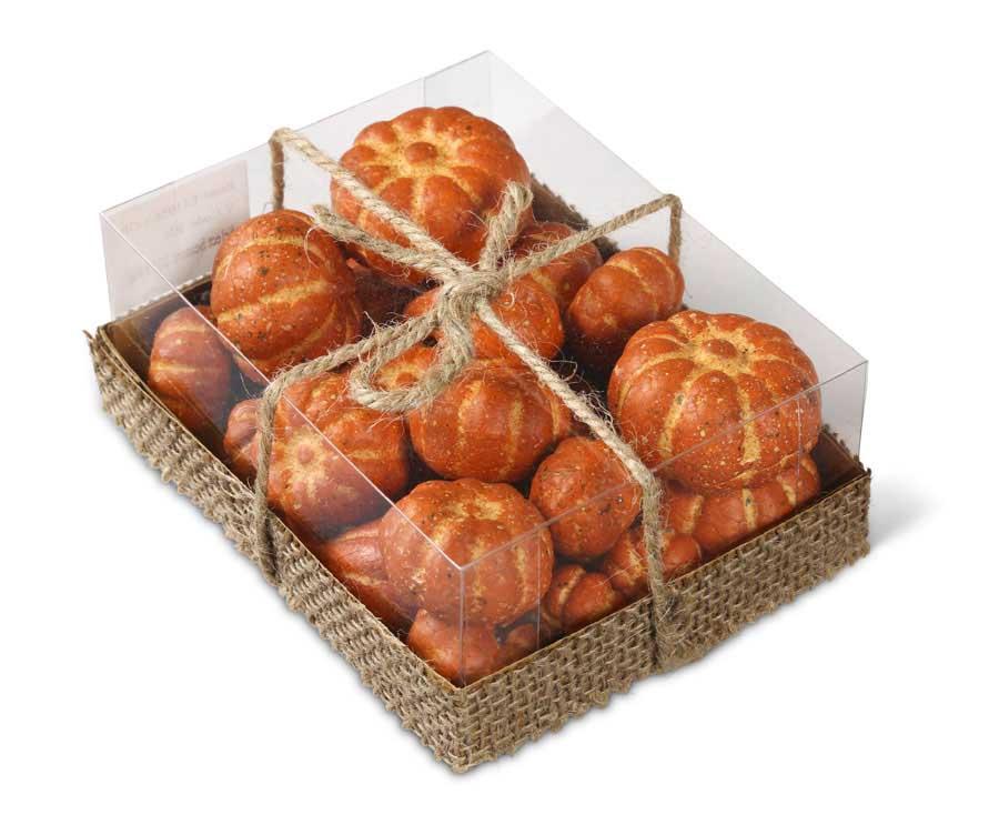 Box of 24 Assorted Mini Orange Pumpkins - Royalties