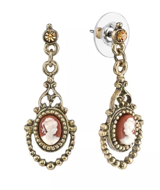 Cameo Drop Earring - Royalties