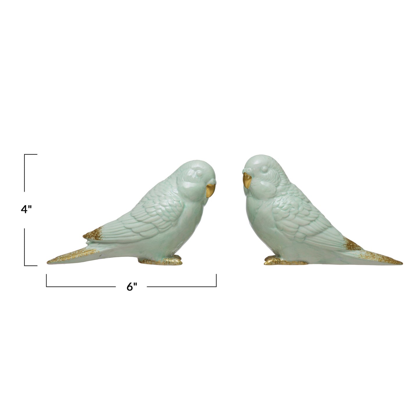 Ceramic Parakeet Décor - Royalties