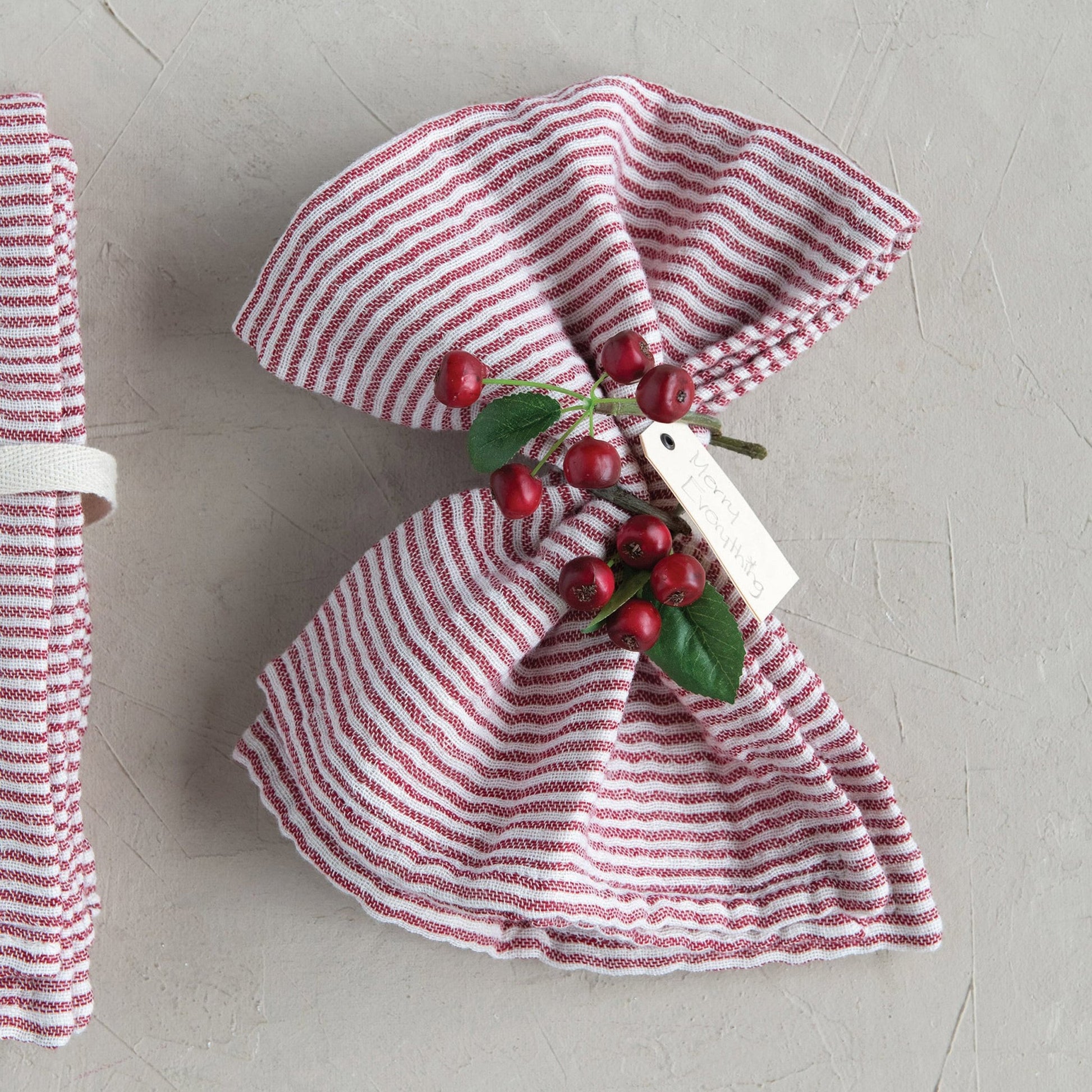 Cotton Napkins with Stripes, Set of 4 - Royalties