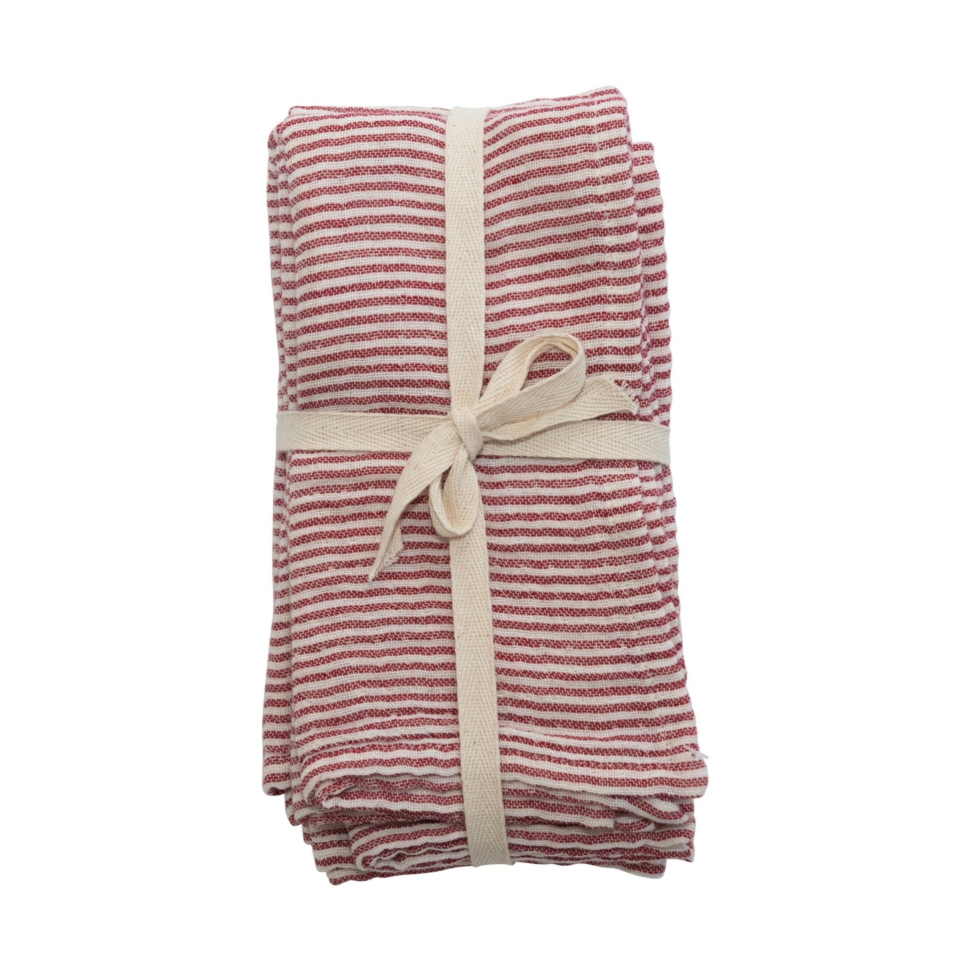 Cotton Napkins with Stripes, Set of 4 - Royalties