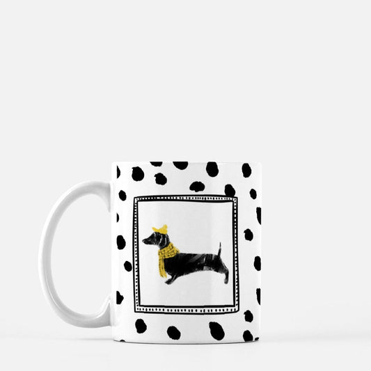 Dachshund Spotted Ceramic Mug - Royalties