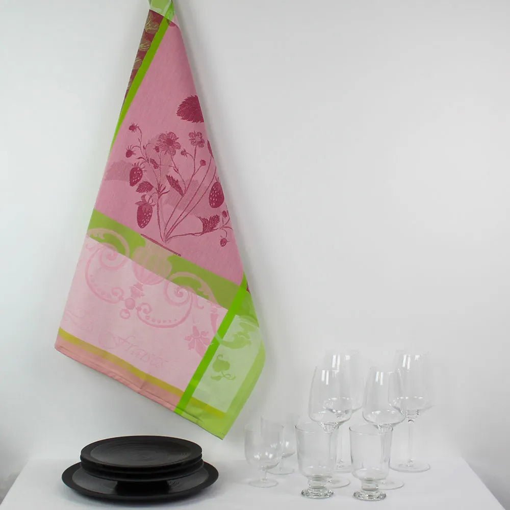 Fraisier Rose Kitchen Towel - Royalties