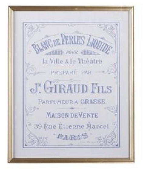 French Label Framed Print - Royalties