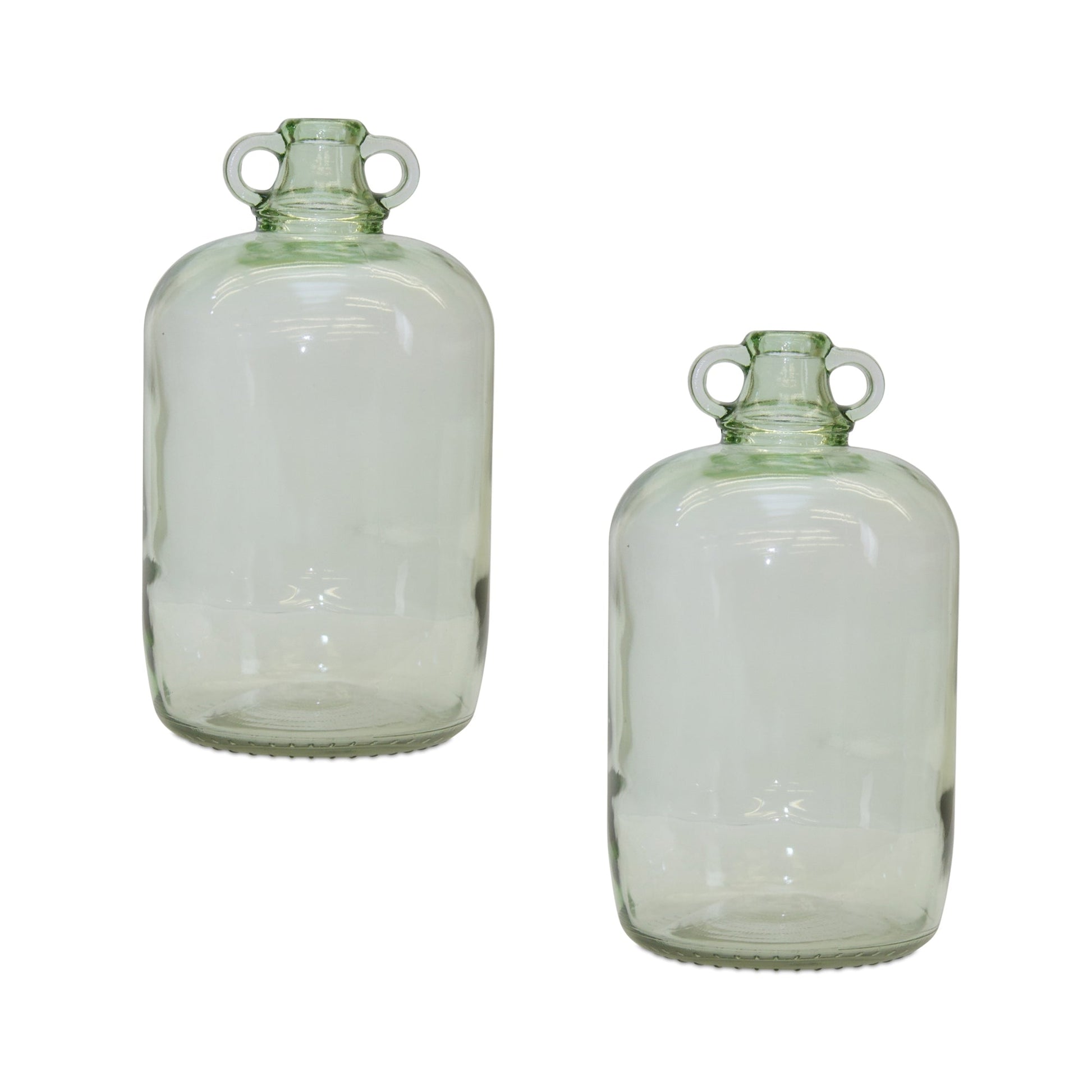 Green Glass Jugs Set of Two - Royalties