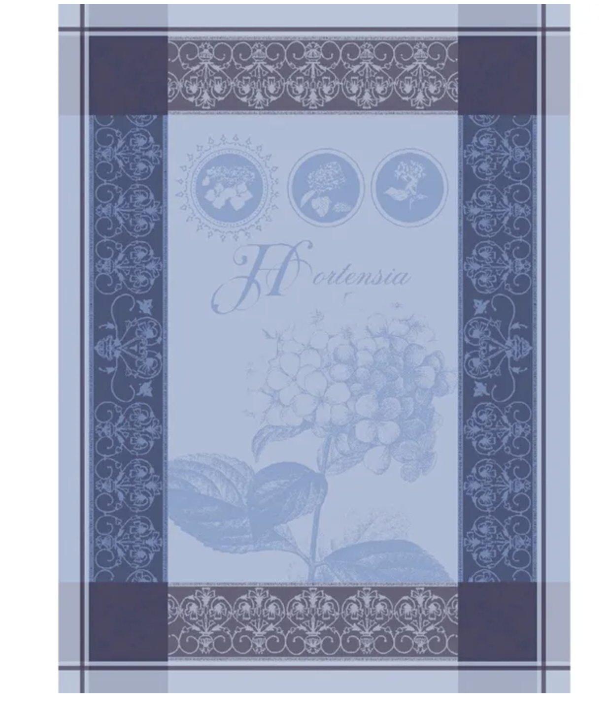 Hortensia Blue Kitchen Towel - Royalties