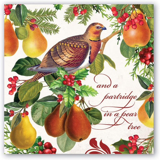 In a Pear Tree Luncheon Napkin - Royalties