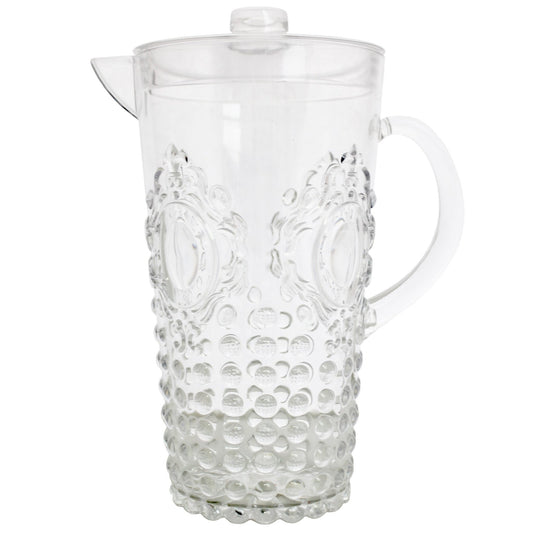 Jewel Pitcher With Lid Clear 82 Oz - Royalties