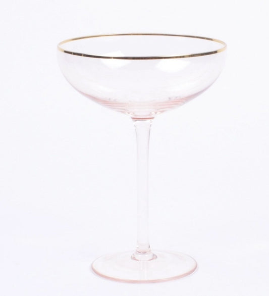 Light Pink Coupe Glass - Royalties