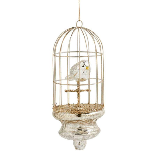 Mercury Glass Birdcage Ornament - Royalties