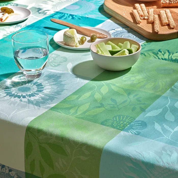 Mille Tournesols Chlorophylle Jacquard Tablecloth - Royalties
