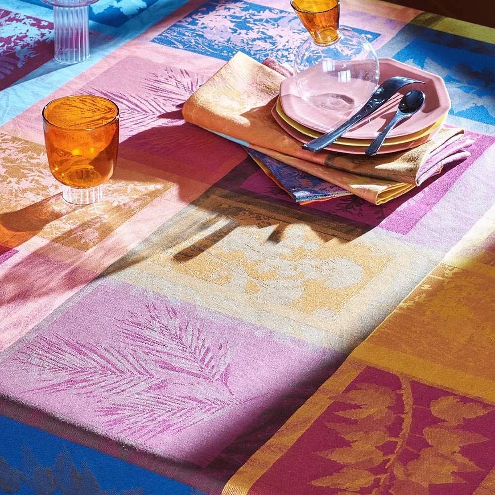 Mille Vegetaux Sunset Jacquard Tablecloth - Royalties