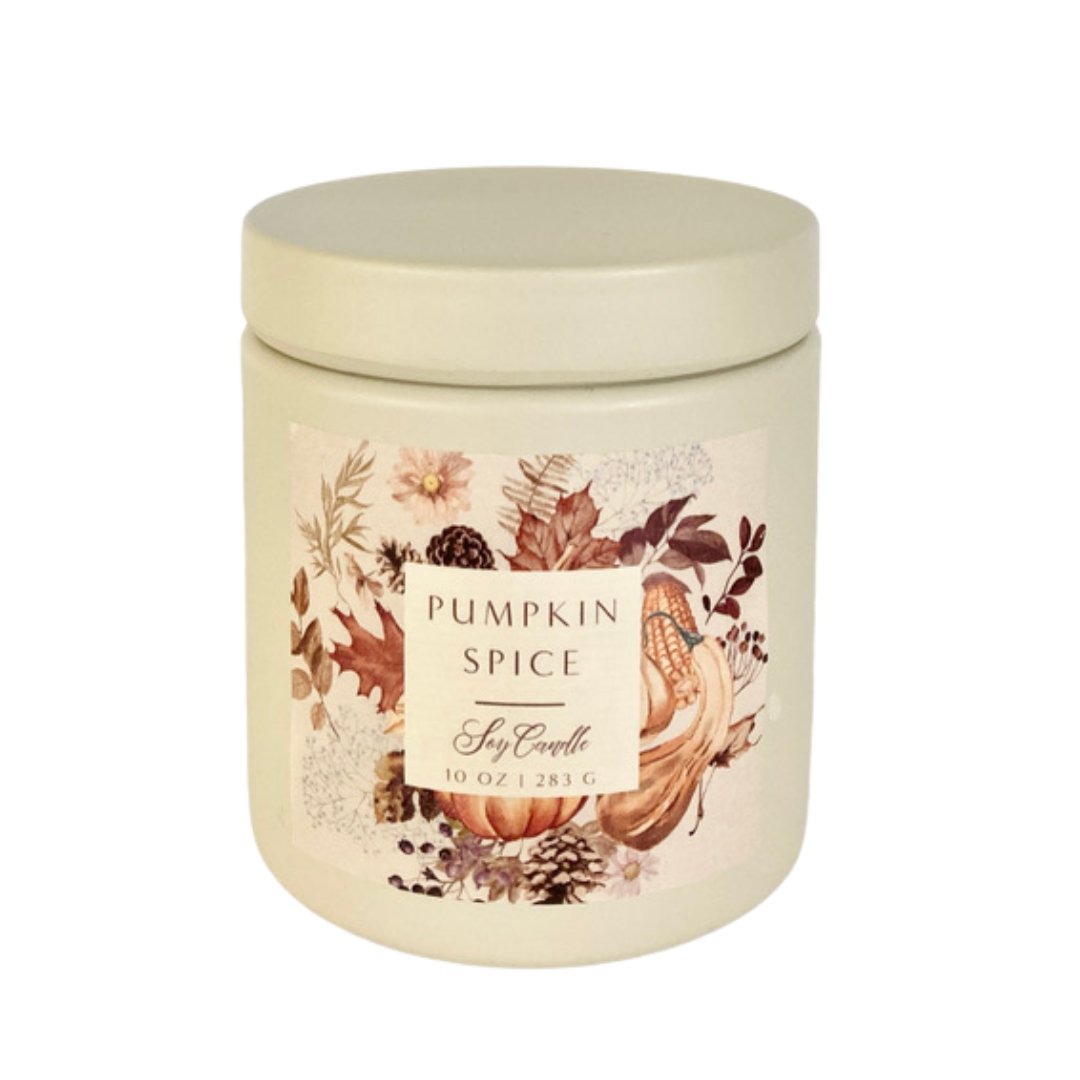 Pumpkin Spice Autumn Soy Candle - Royalties