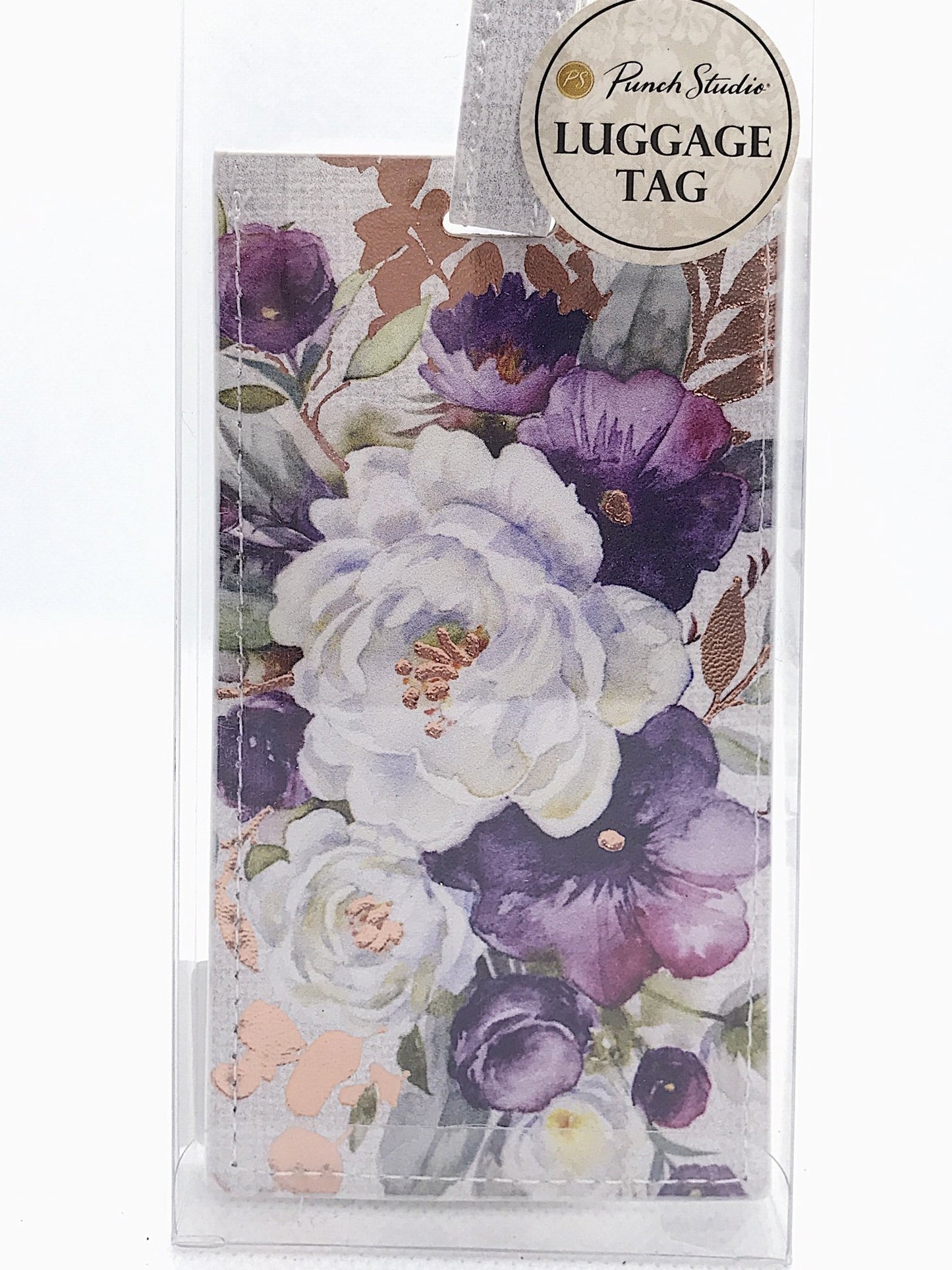 Purple Bouquet Luggage Tag - Royalties