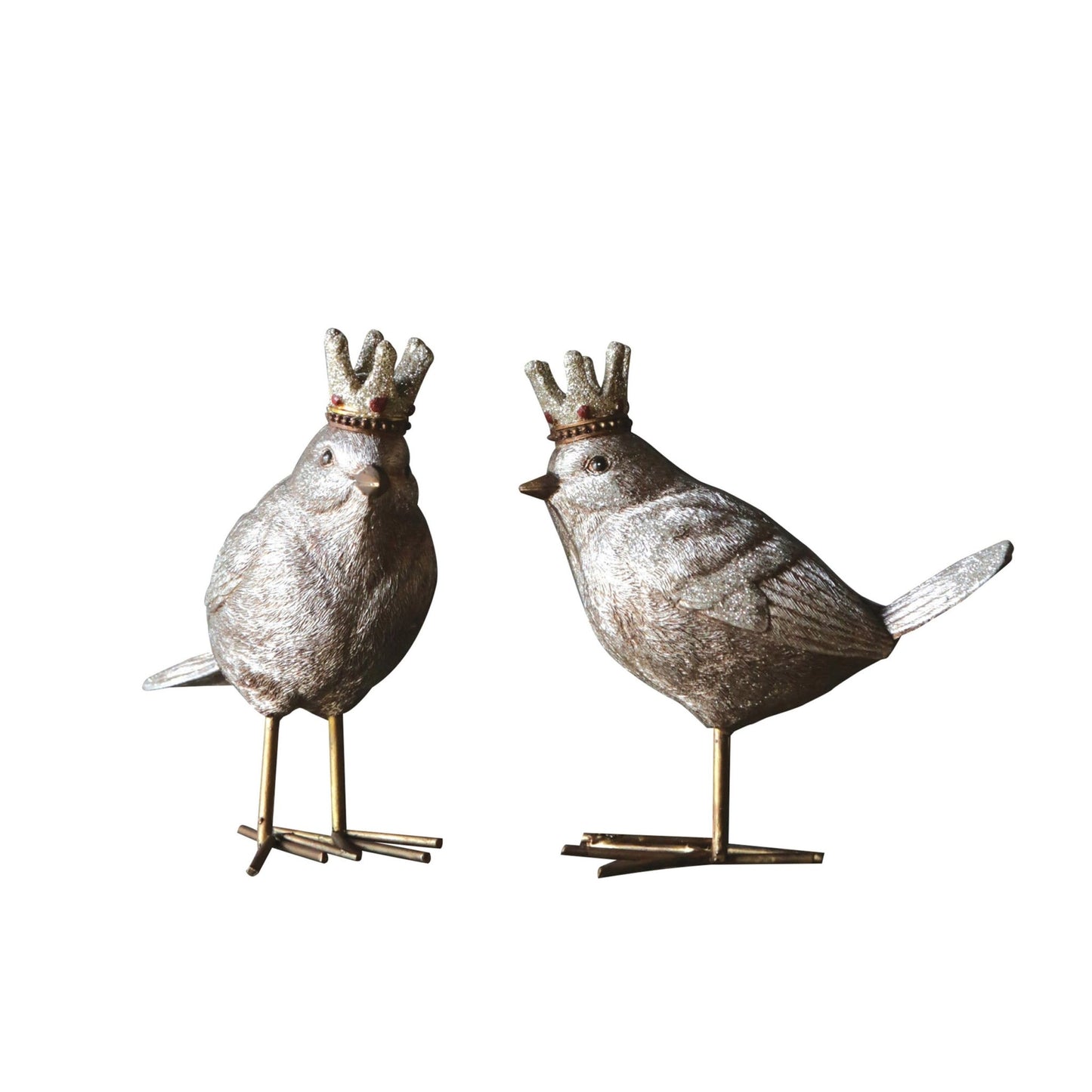 Resin Bird with Crown Figurine - Royalties