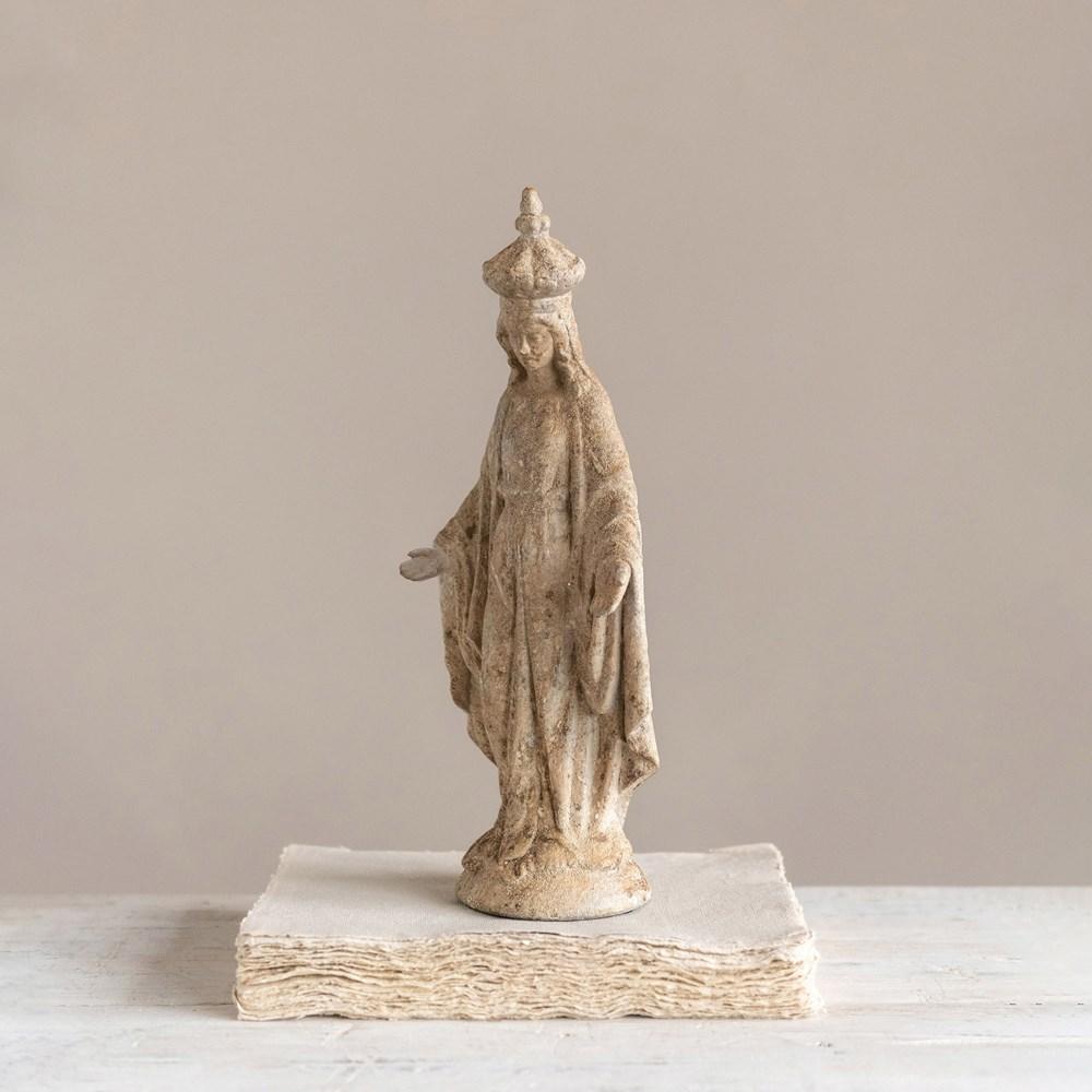 Resin Vintage Reproduction Virgin Mary Statue - Royalties