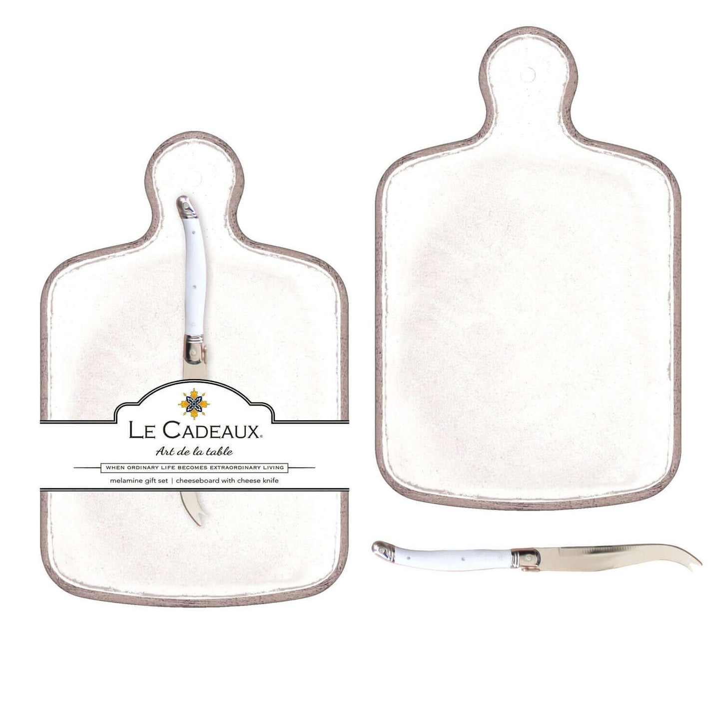 Rustica Antique White Cheeseboard Gift Set - Royalties