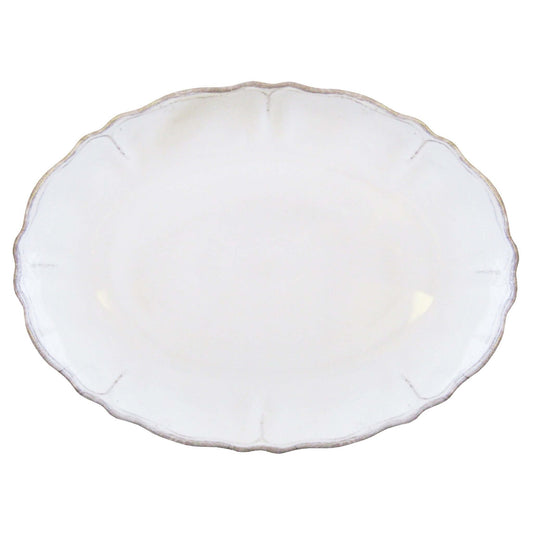 Rustica Antique White Oval Platter - Royalties