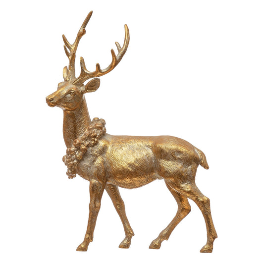 Standing Deer with Wreath - Royalties