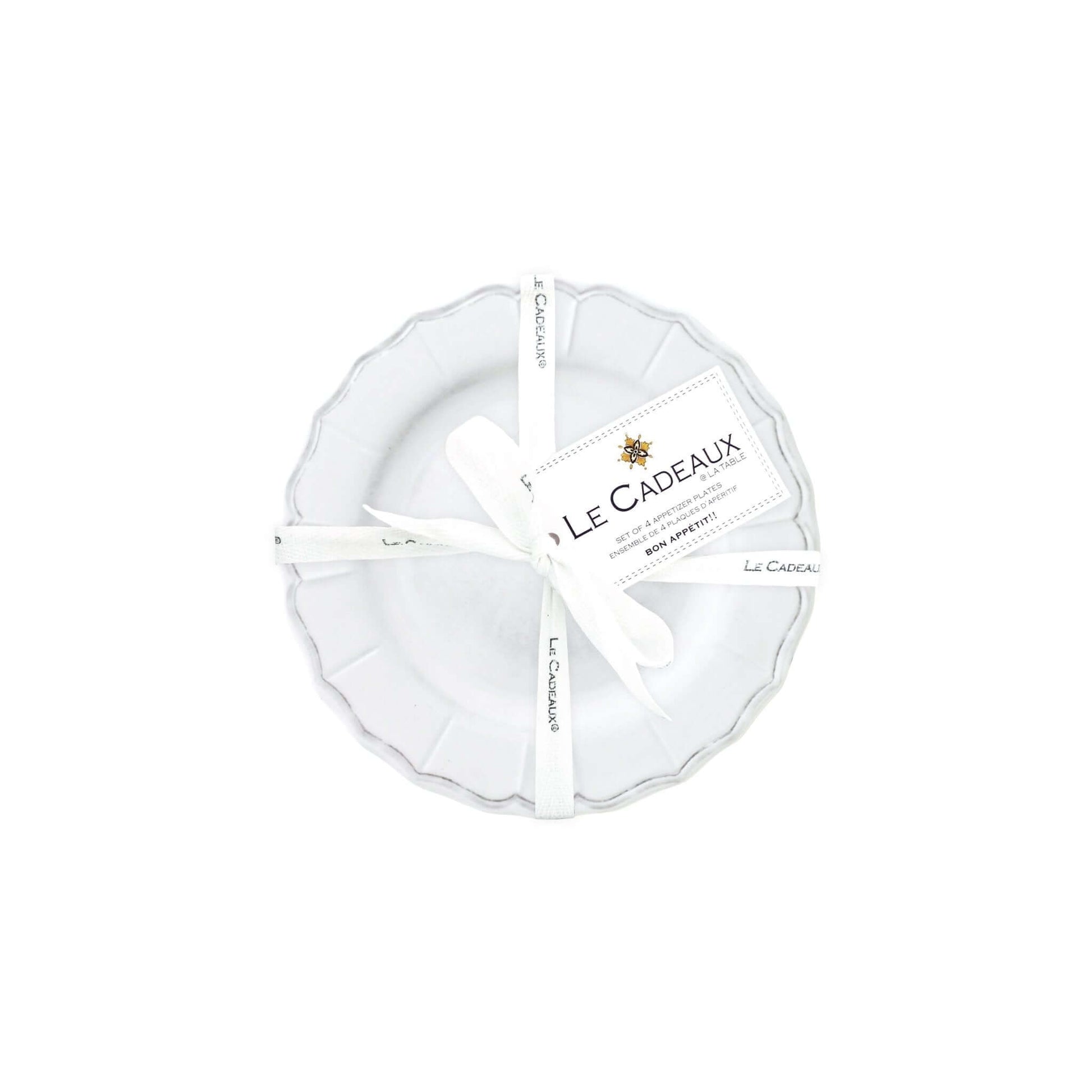 Terra White Appetizer Plates Set of 4 - Royalties