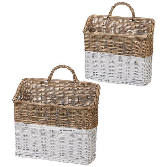 Wicker Wall Basket Set of 2 - Royalties