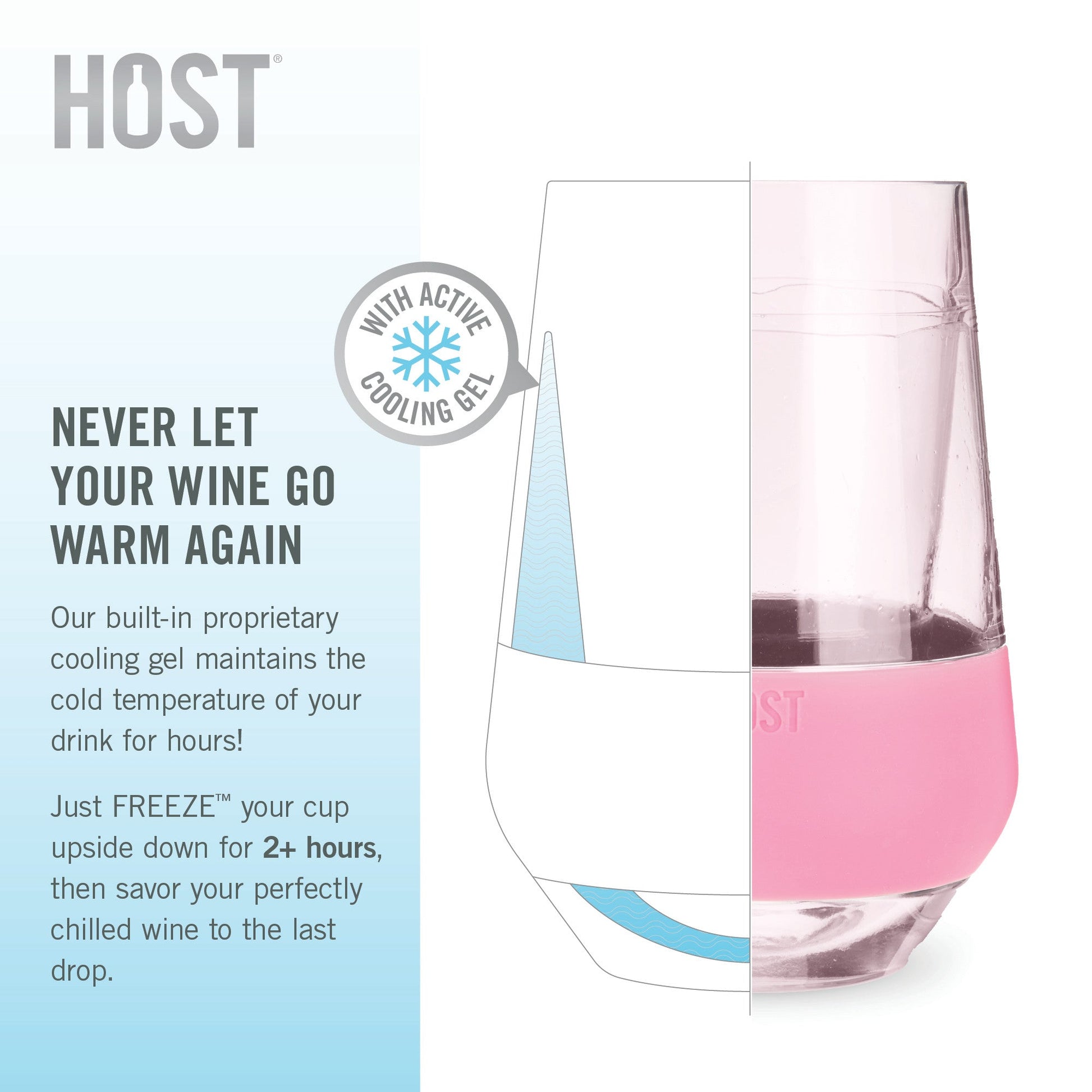 Wine FREEZE™ XL Stemless in Tinted Set (set of 4) - Royalties