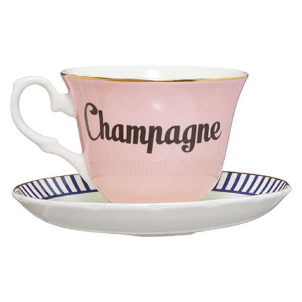 Yvonne Ellen Champagne teacup & Saucer - Royalties