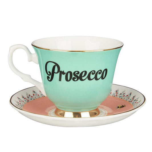 Yvonne Ellen Prosecco Teacup and Saucer - Royalties